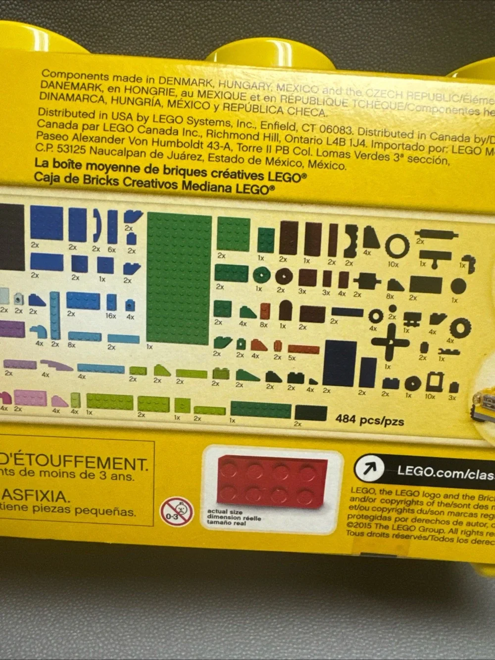 LEGO Classic 10696 Medium Creative Brick Box (484 pcs) New